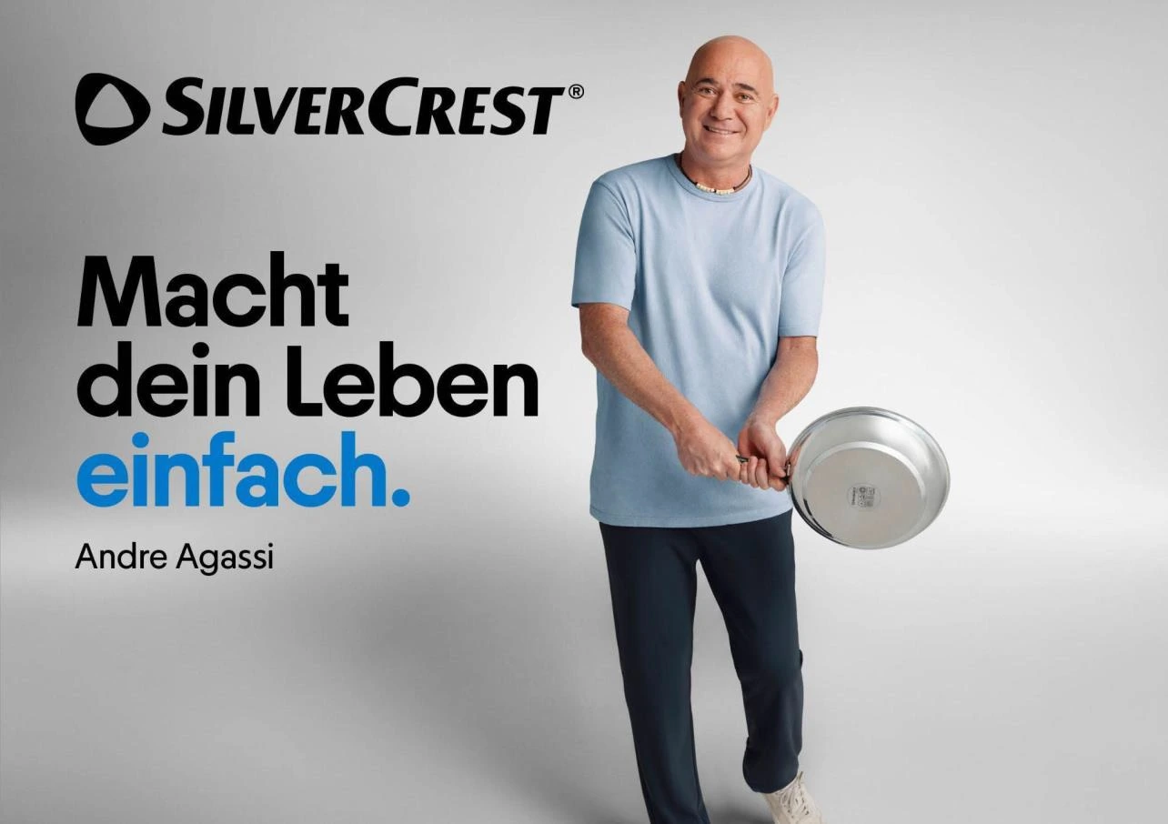 Andre Agassi für die SILVERCREST Kampagne