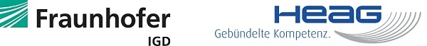 Fraunhofer IGD und HEAG Logo